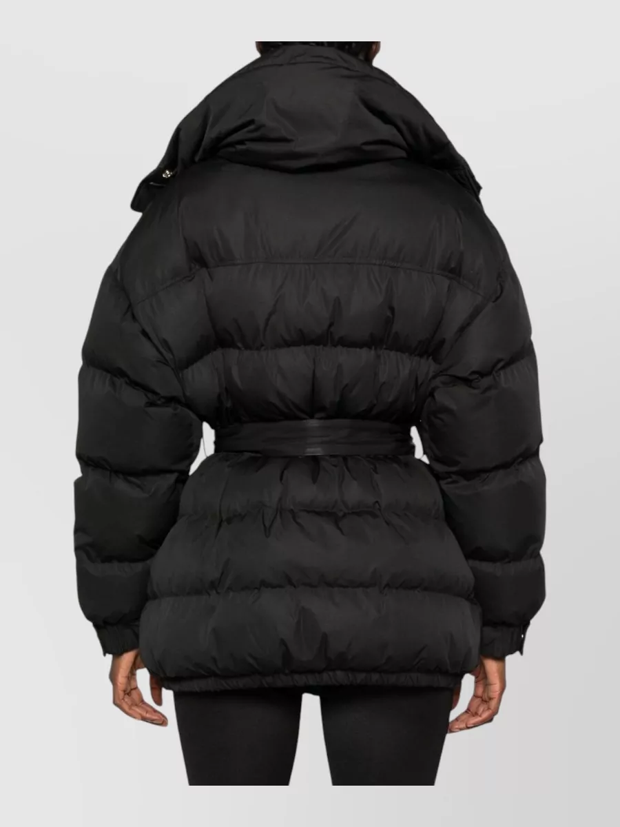Balmain Quilted Belted Puffer Jacket