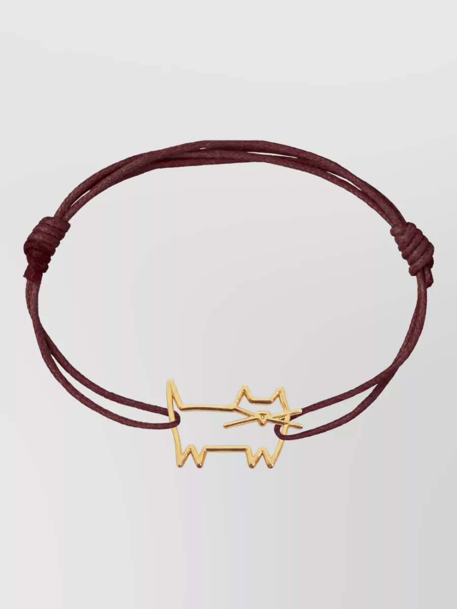 Aliita 9kt yellow gold cat cord bracelet