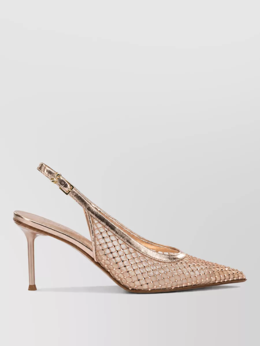Sergio Levantesi Leather Slingback Pumps