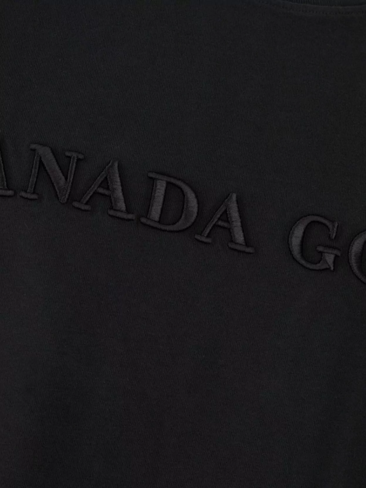 CANADA GOOSE RIBBED CREW NECK COTTON T-SHIRT 