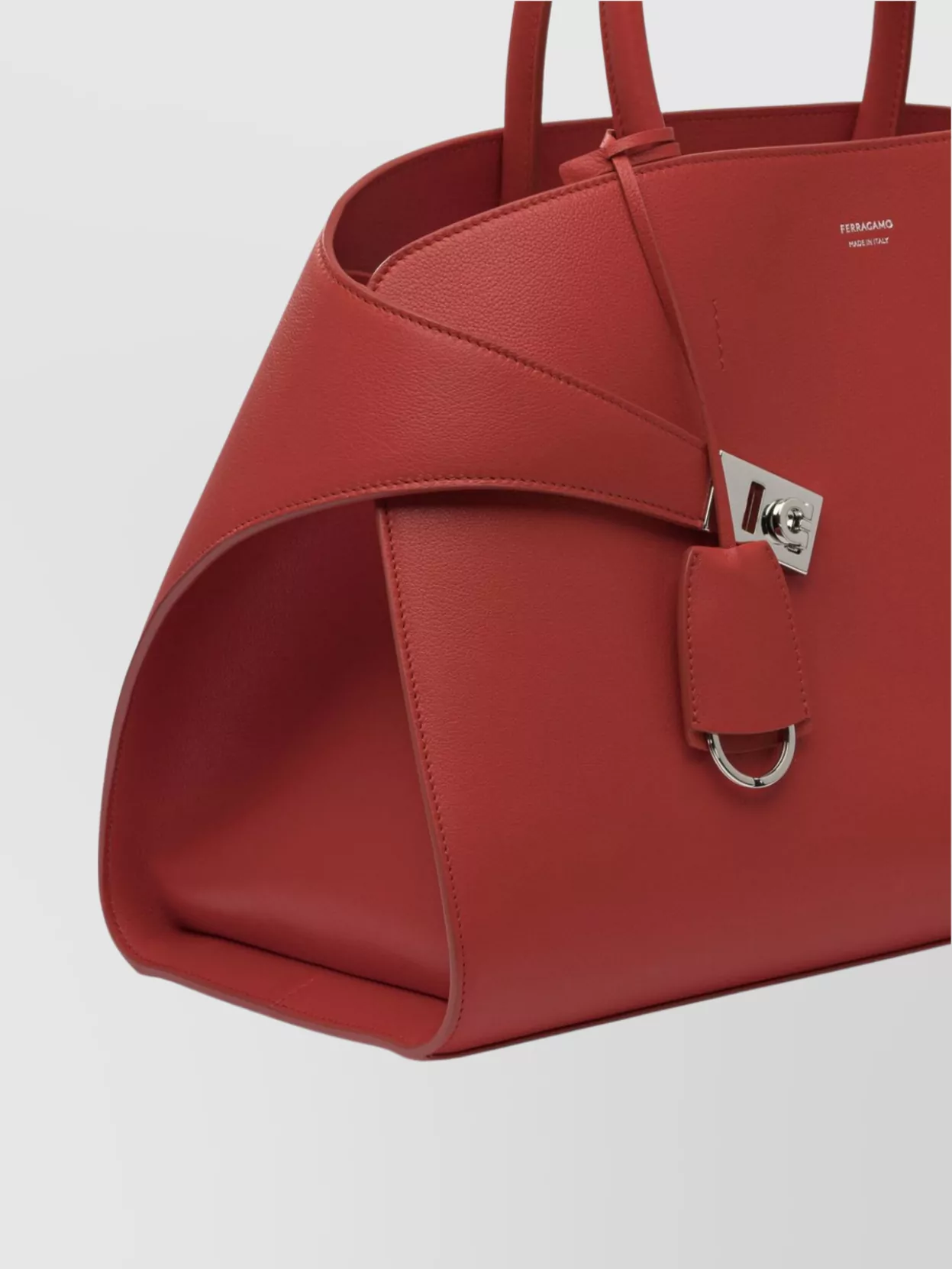 Ferragamo Structured Top Handle Shoulder Bag