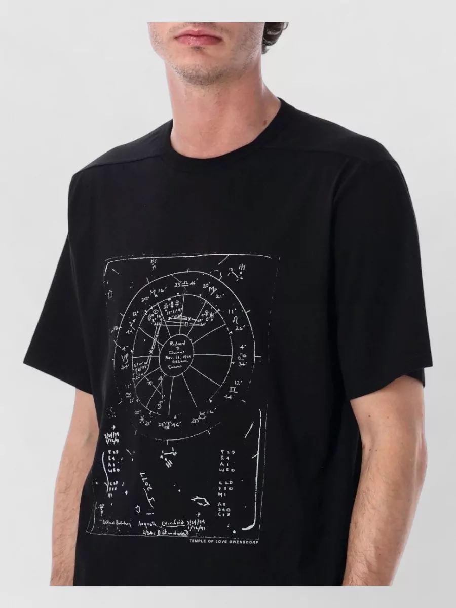 Rick Owens Cotton Printed Short-Sleeve T-Shirt