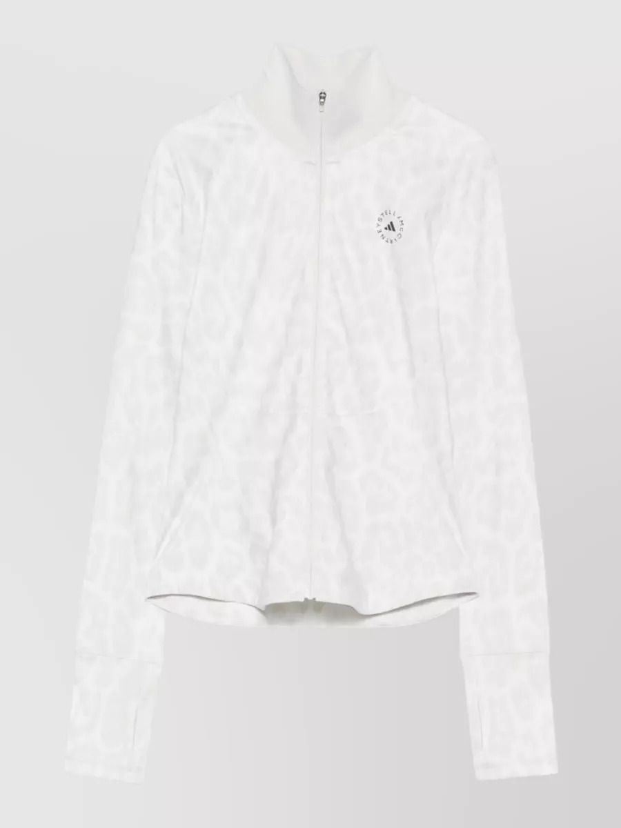 Adidas by Stella McCartney Printed high neck zipped sweatshirt