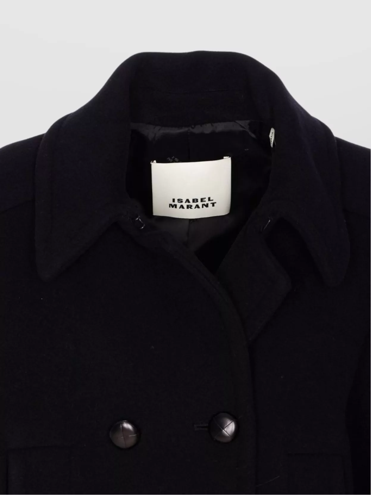 Isabel Marant Etoile Double-Breasted Coat With Notched Lapels And Front Pockets