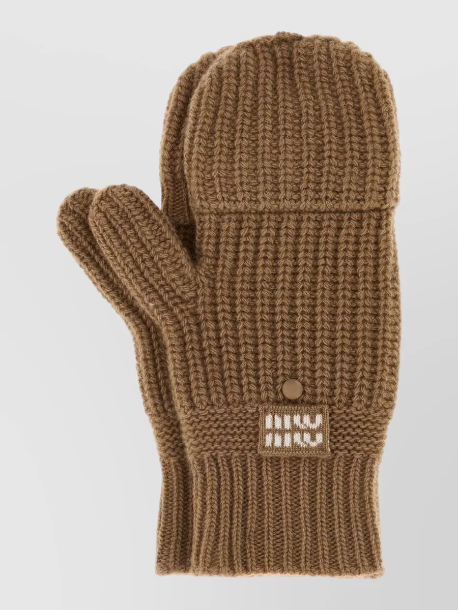 Miu Miu Cashmere Virgin Wool Gloves