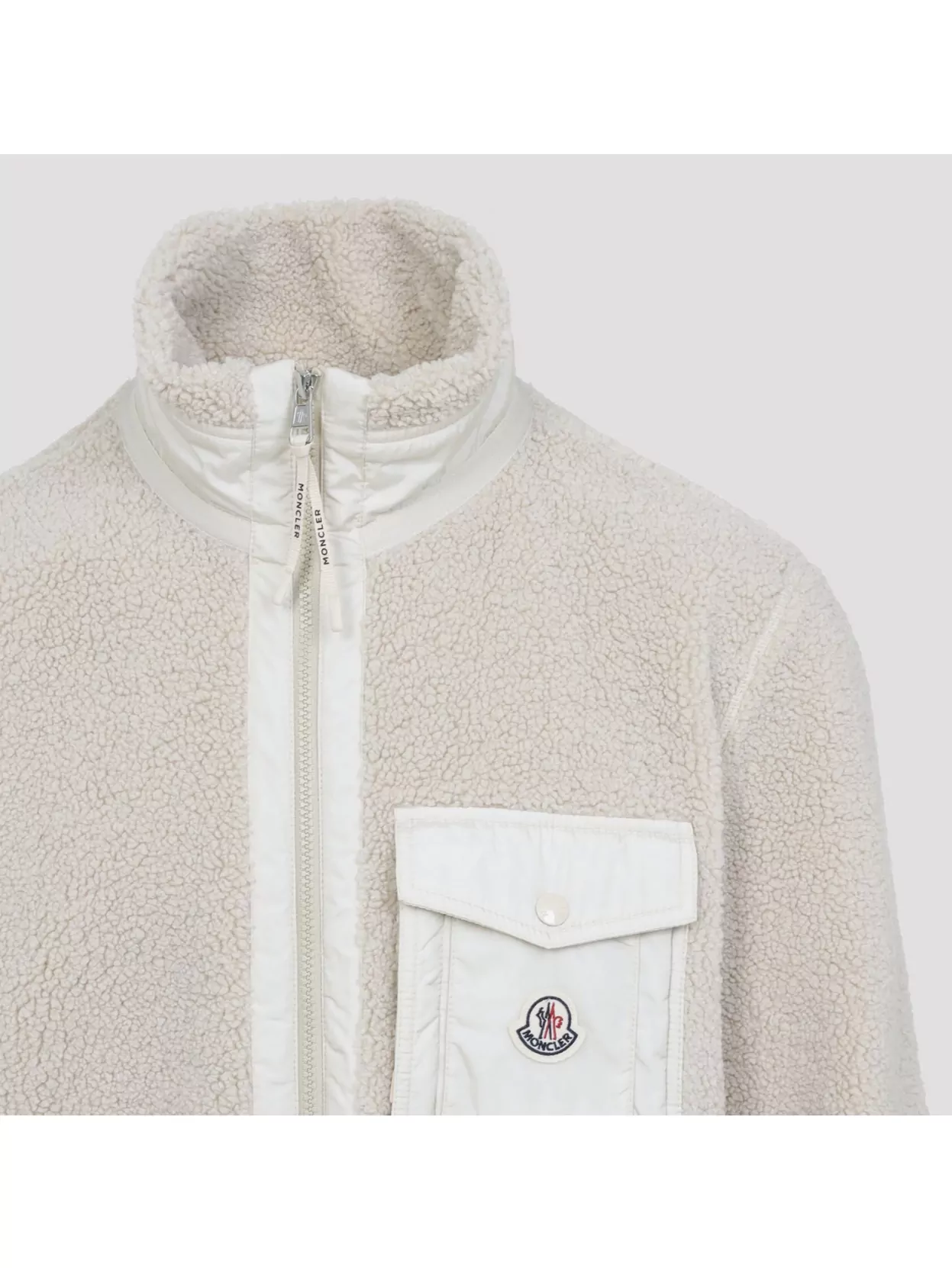 Moncler High Neck Cardigan Pockets