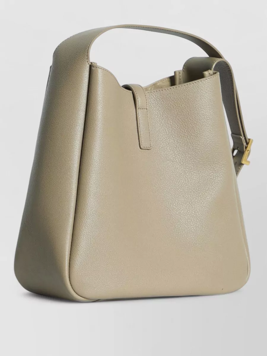 Saint Laurent Le 5 À 7 Small Leather Bucket Bag