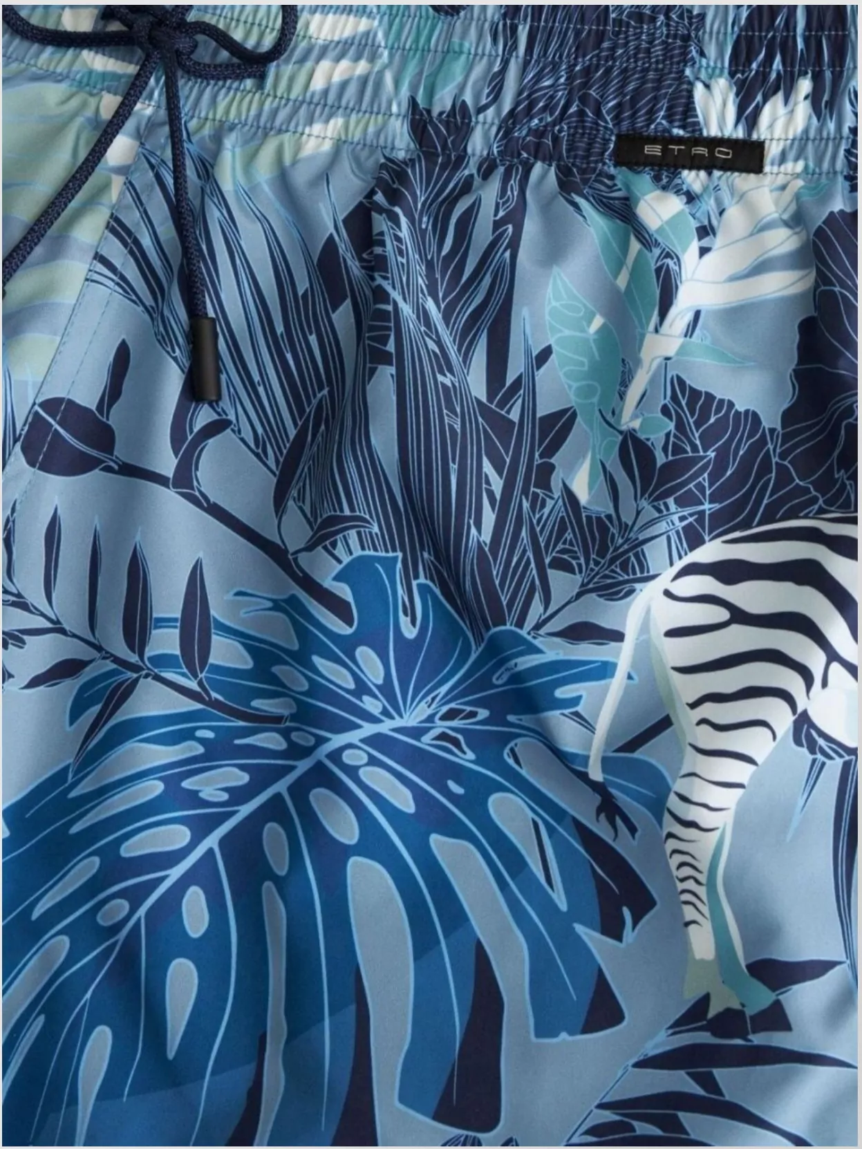 Etro Floral Print Swim Shorts With Elasticated Waistband