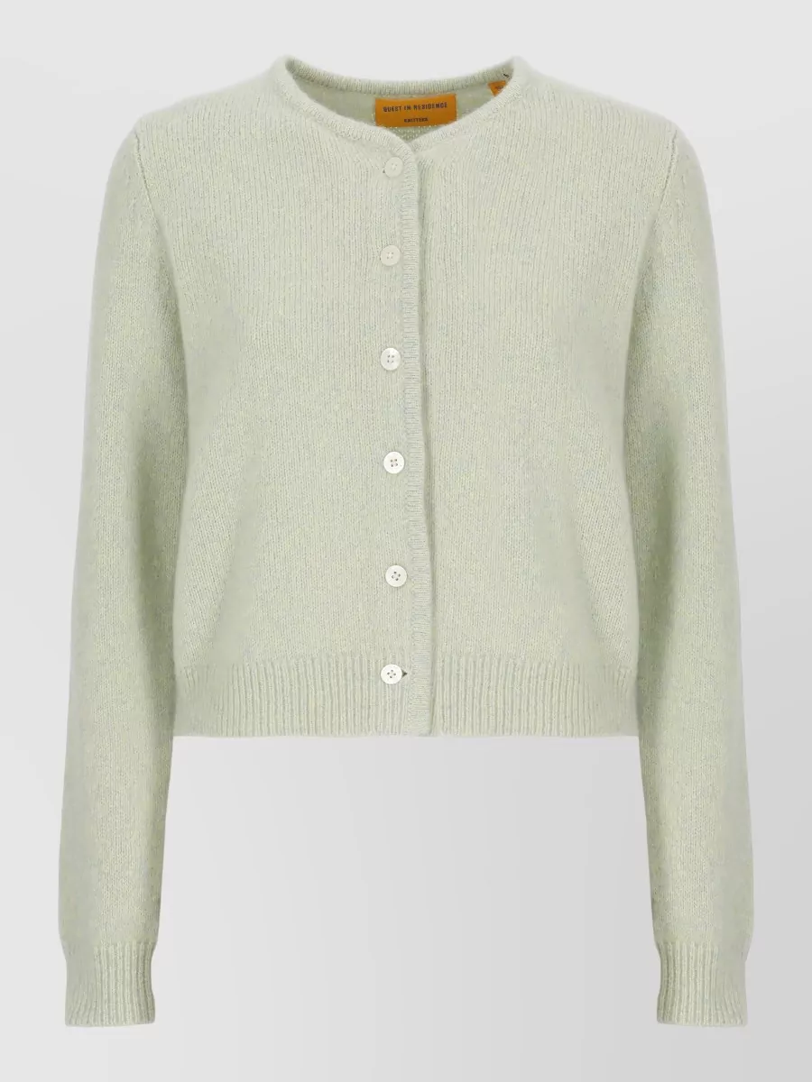Guest In Residence cashmere silk ribbed cardigan