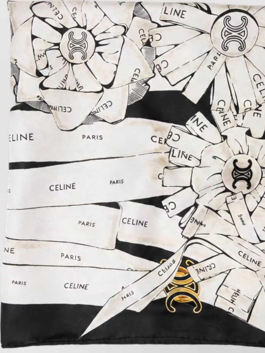 Celine silk printed scarf