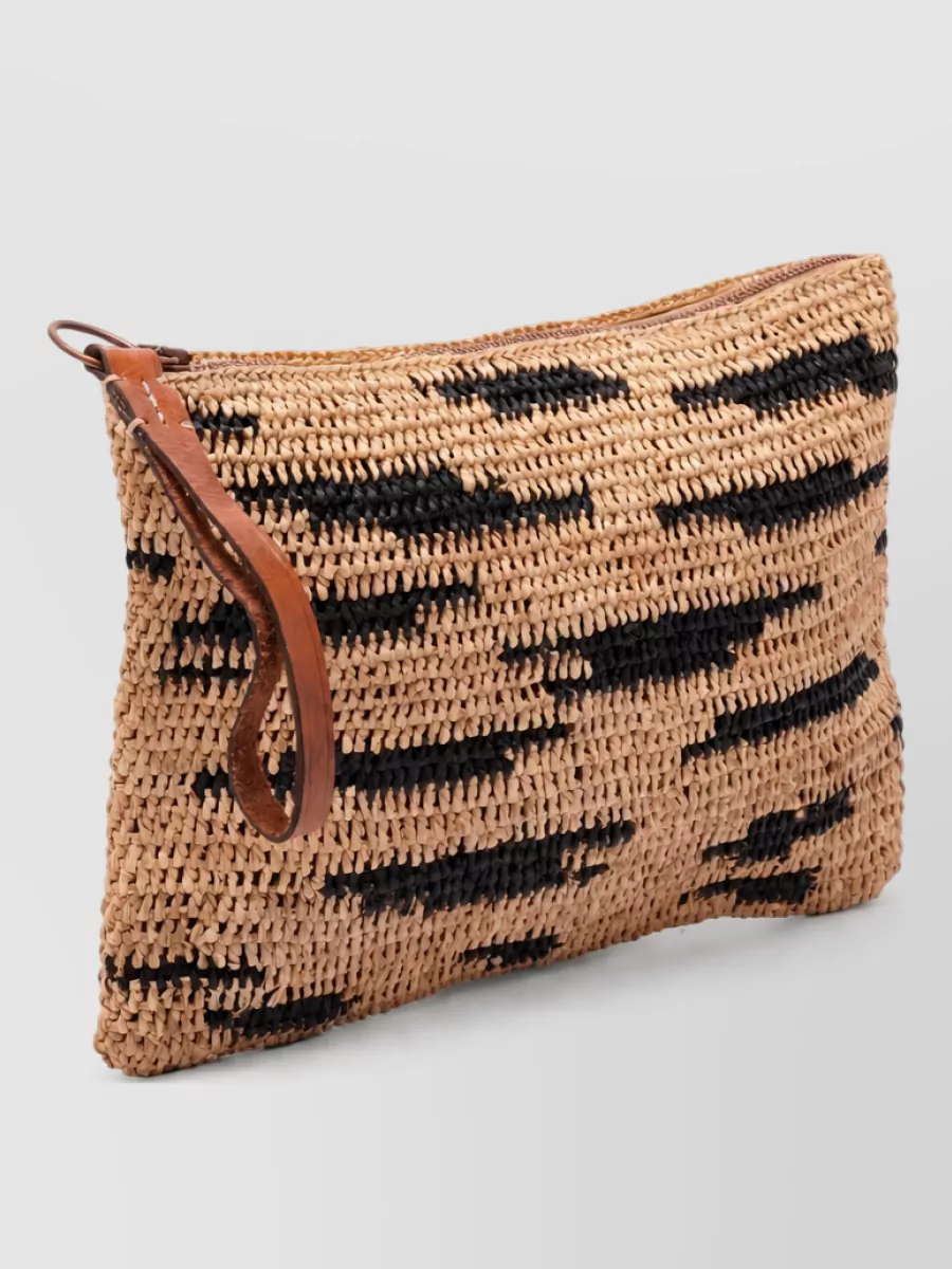 Ibeliv Raffia Mini Clutch Bag