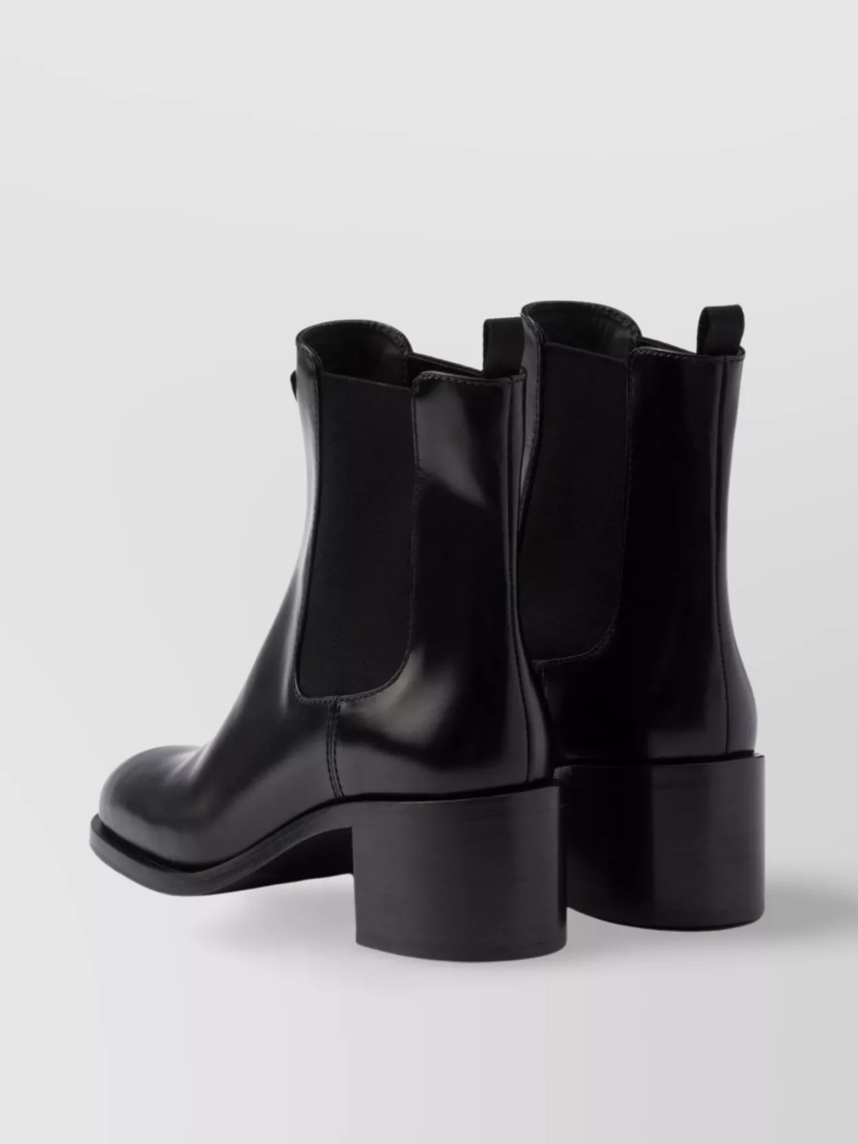 Prada Brushed Leather Ankle Boots