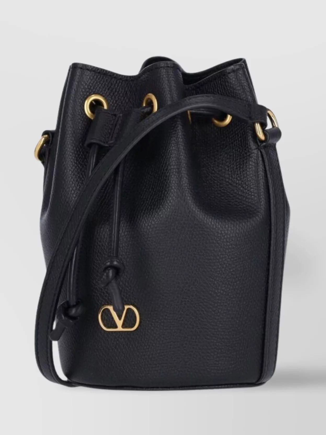 Valentino Garavani Bucket Bag With Adjustable Strap And Gold-Tone Hardware