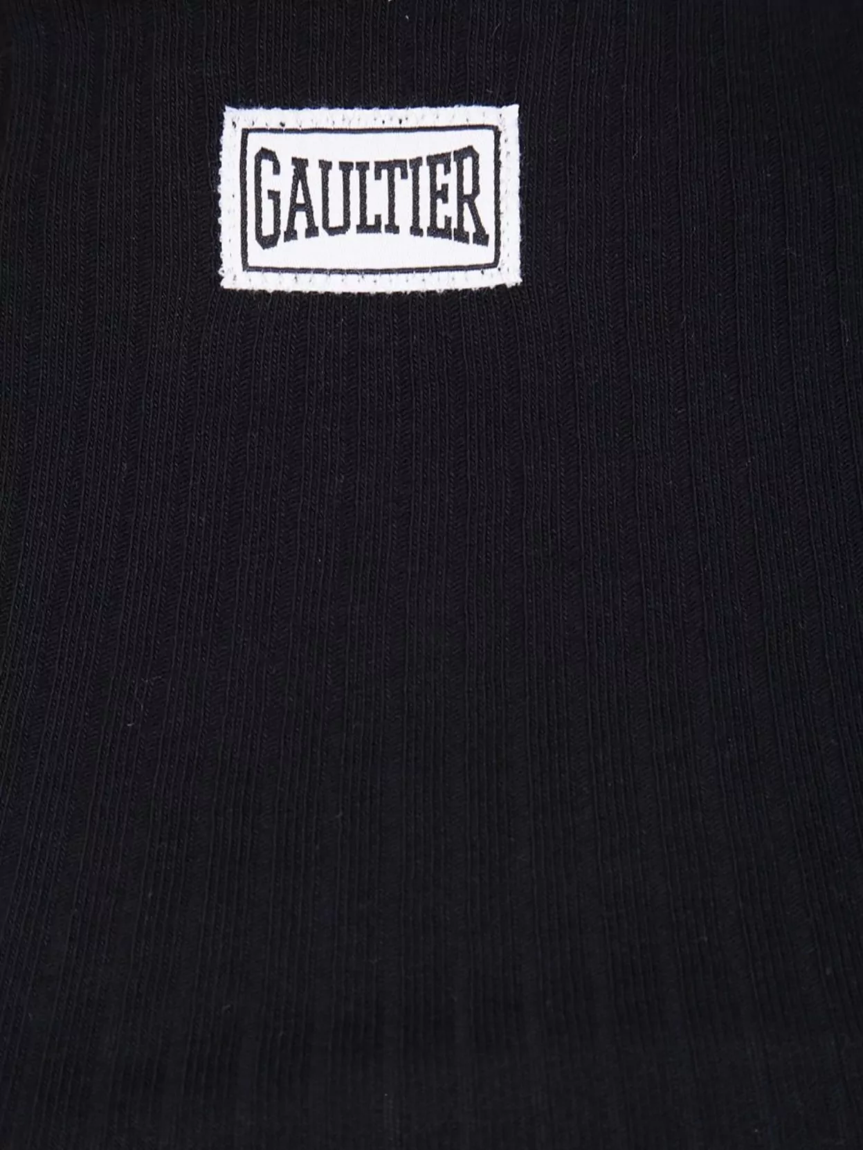 Jean Paul Gaultier Cropped Baby T-Shirt Avec Patch