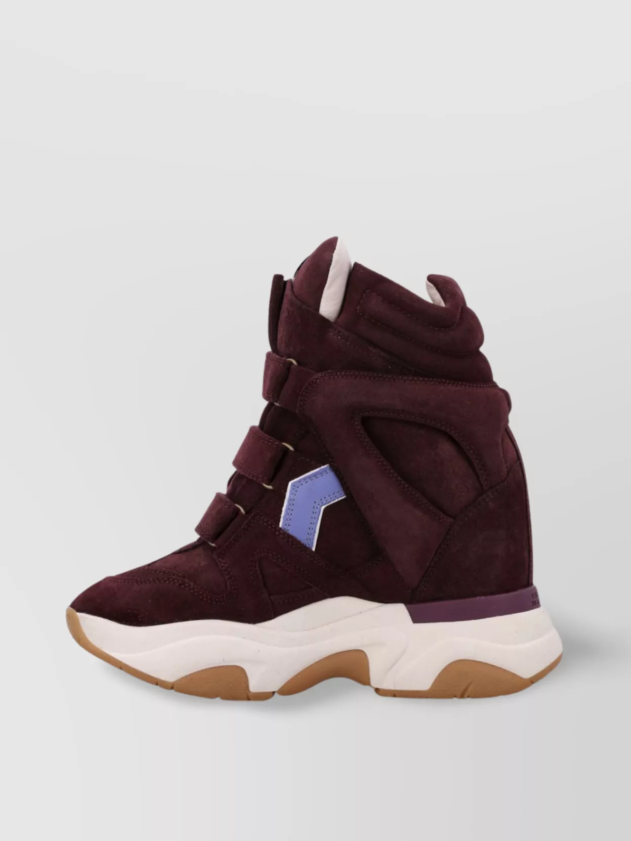 Isabel Marant High-Top Suede Sneakers Contrast Sole