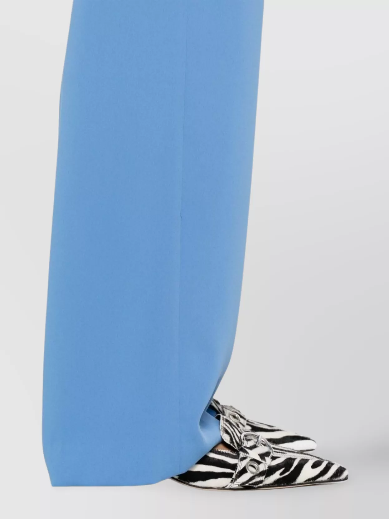 Parosh High-Rise Wide-Leg Trousers Elasticated Waist