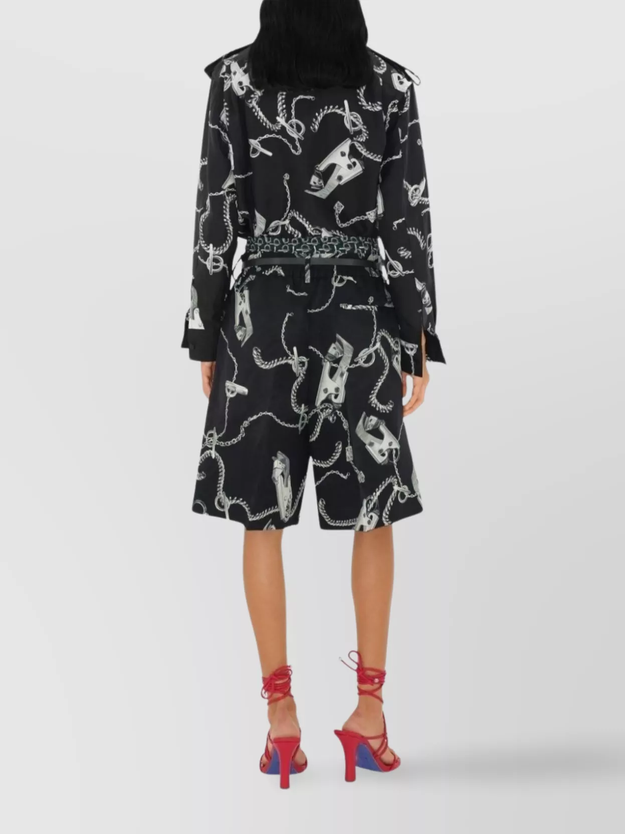Burberry Chain-link Print Knee-length Shorts