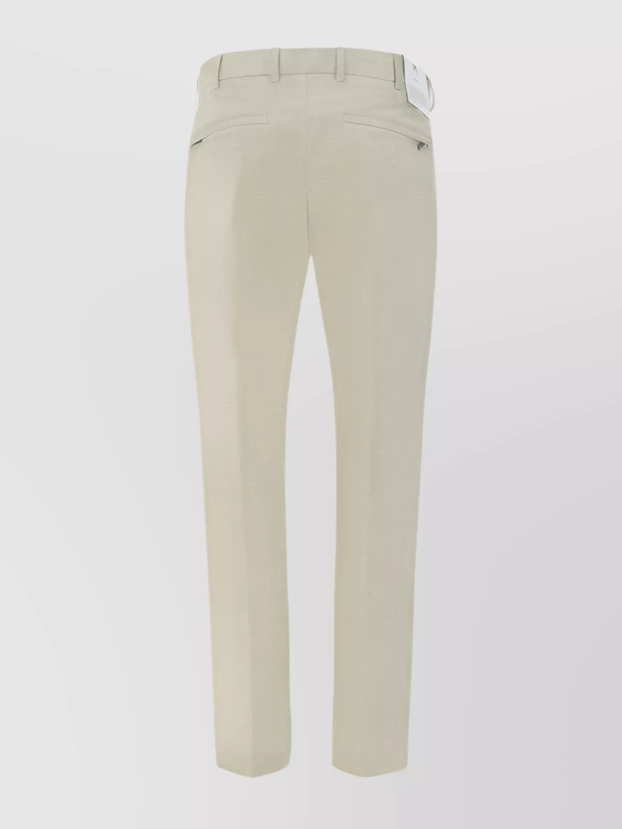 Pt Torino Waistband Belt Loops Cotton Regular Fit Trousers