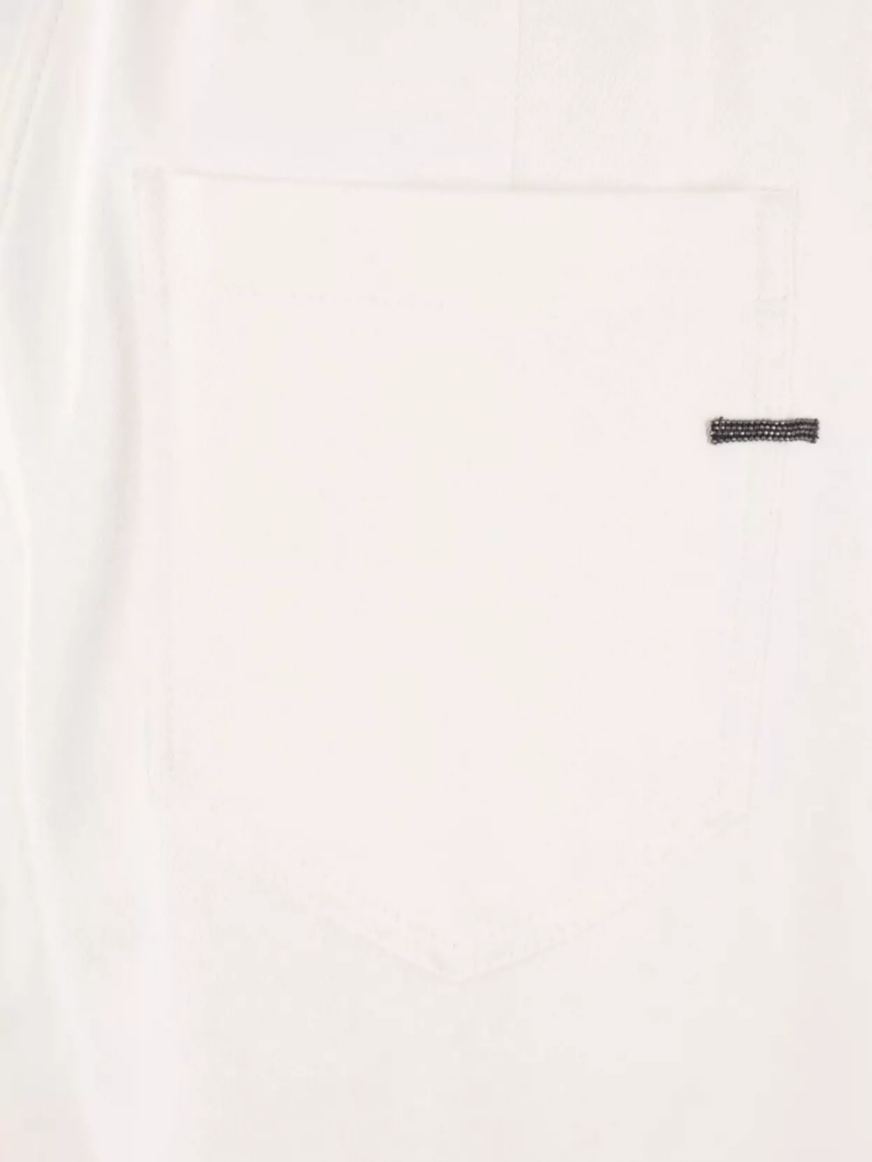 Brunello Cucinelli Gy Pull-on Pant In Stretch Cotton Cover With Shiny Bartack Clothing In White