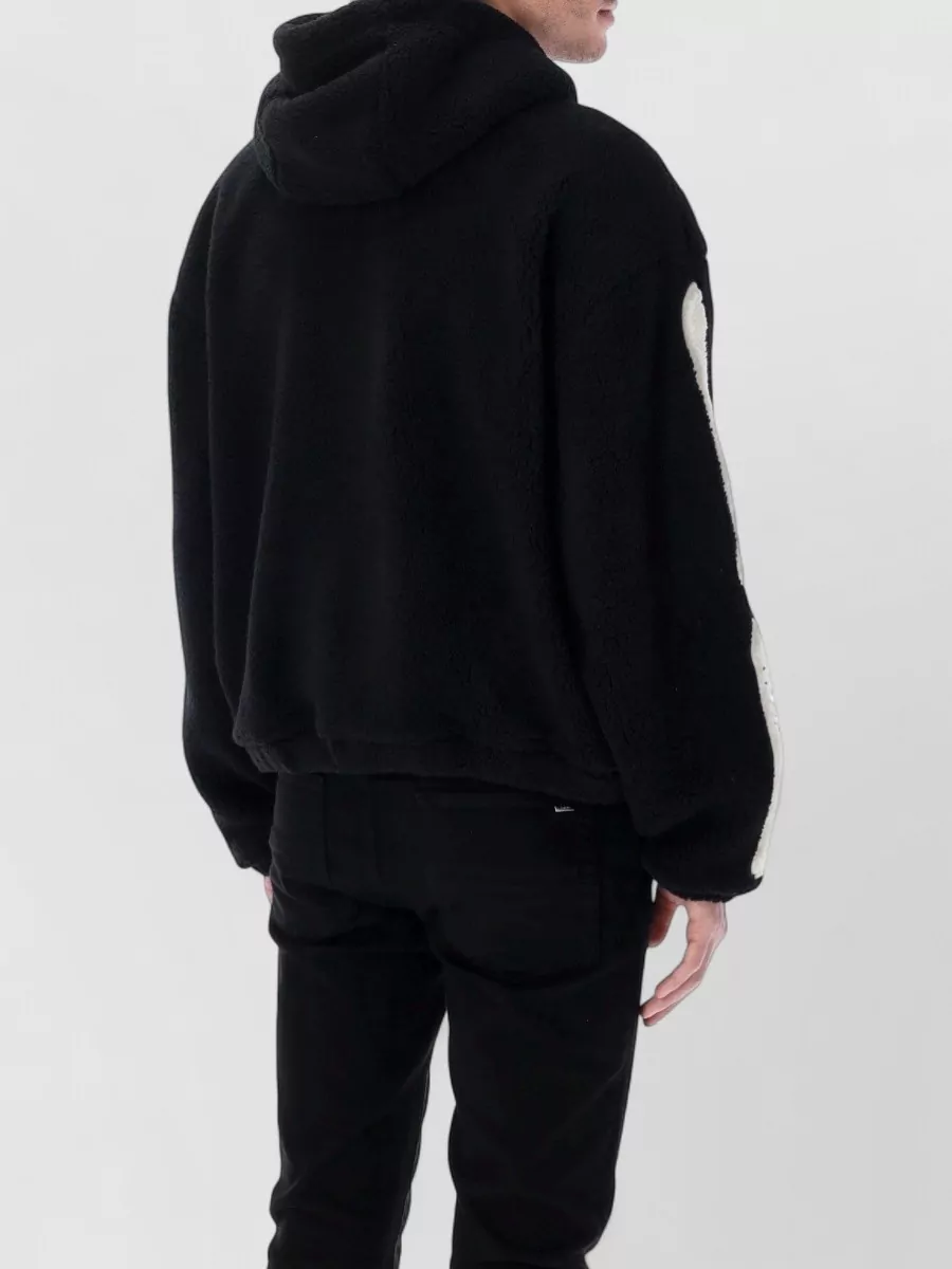 Amiri Textured Fleece Zip Hooded Jacket