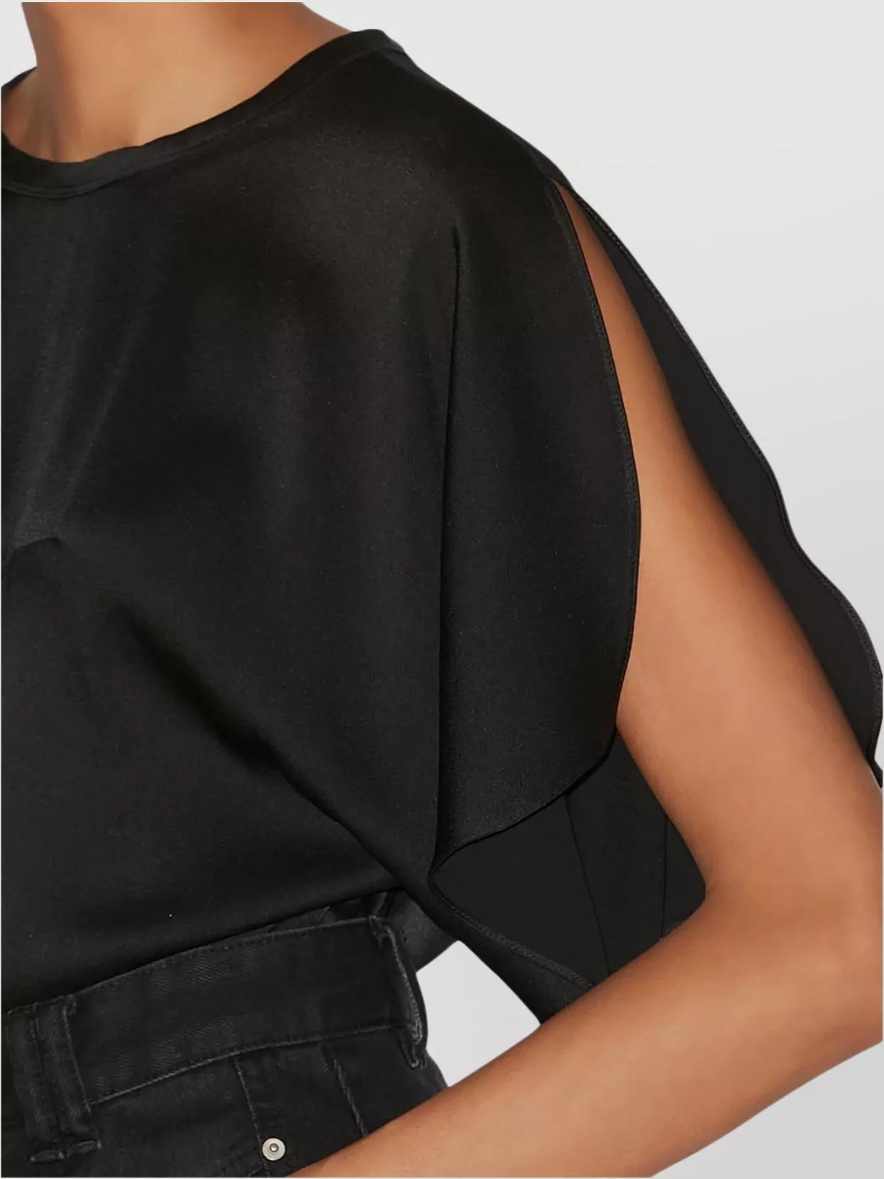 Isabel Marant Curved Hem Cut-Out Blouse