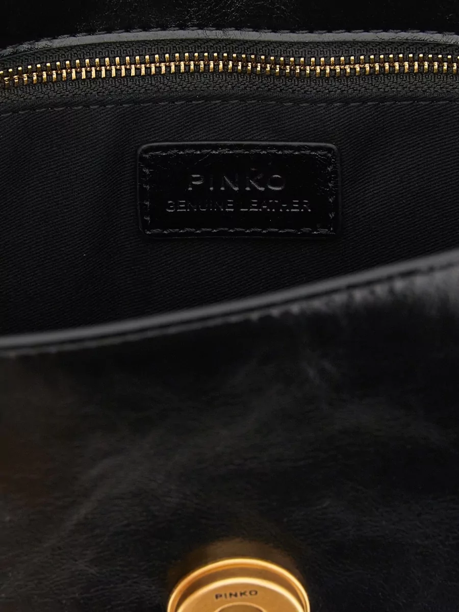 Pinko Love Bag One Mini Leather Clutch Bag