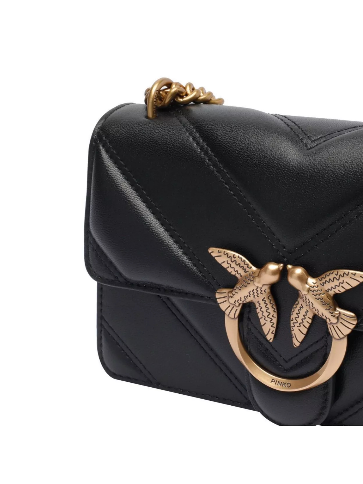 Pinko Quilted Chain Strap Shoulder Bag