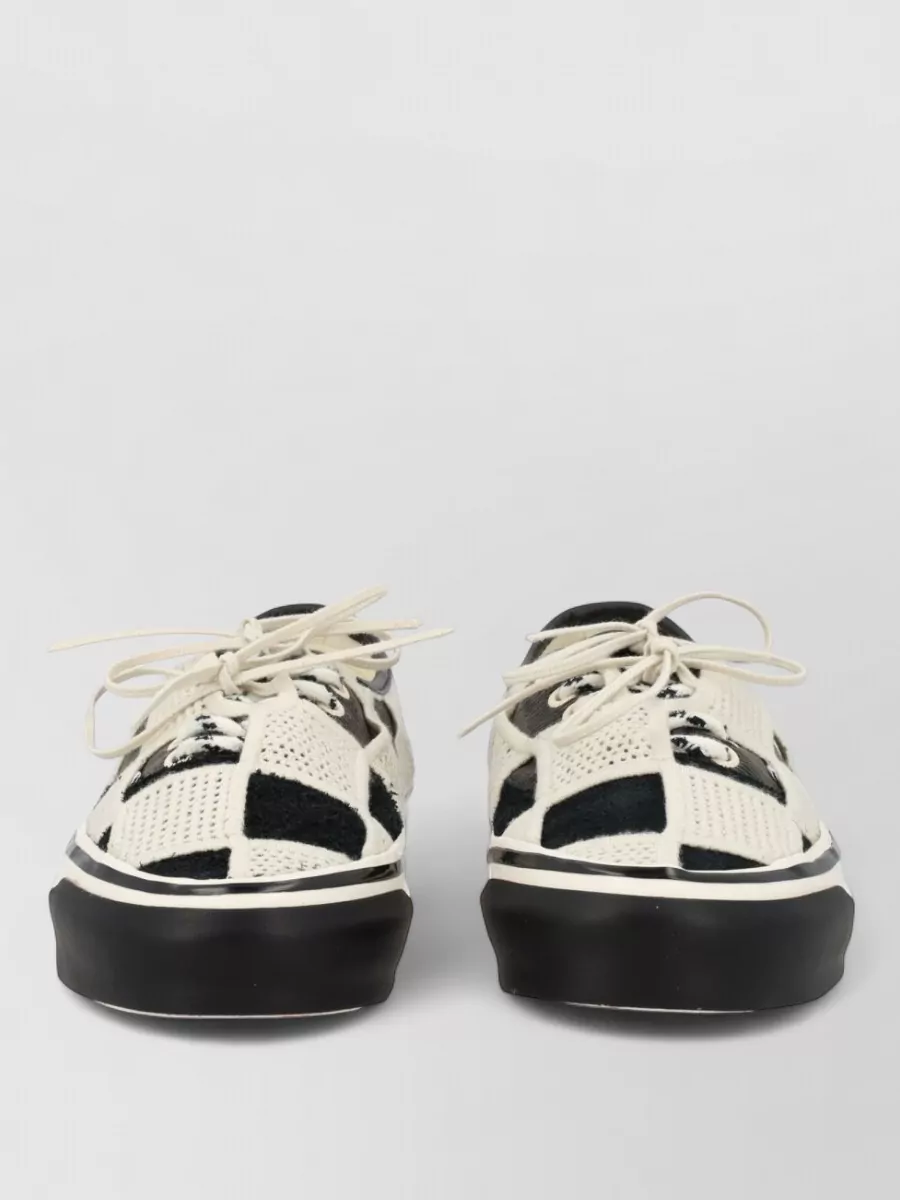 Vans corduroy and flannel lace-up sneakers