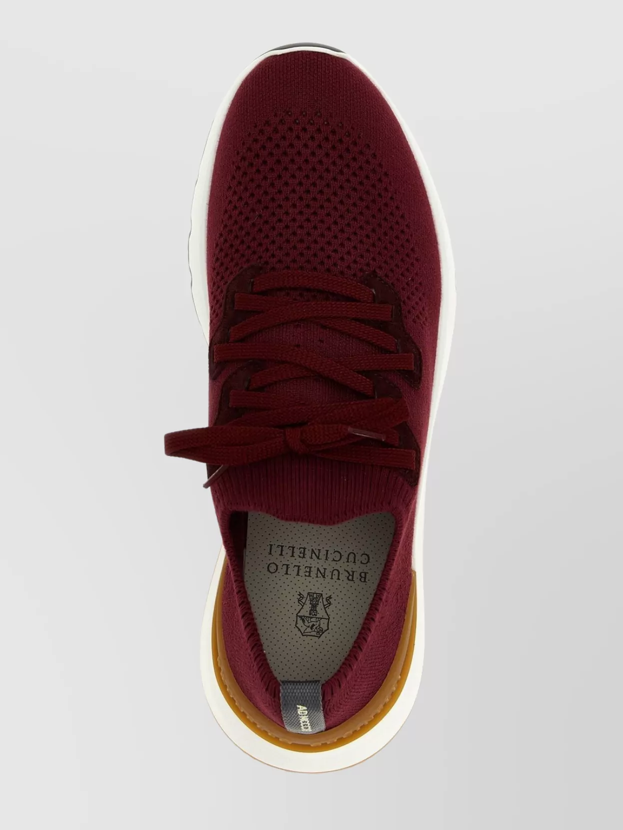 Brunello Cucinelli Knit Upper Sneakers Pull Tab Rubber Sole