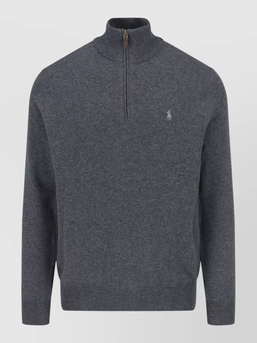 Polo Ralph Lauren wool high neck half zip sweater