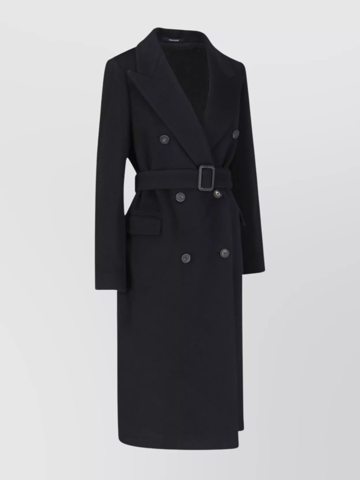 Tagliatore Lapel Long Button Flap Jacket