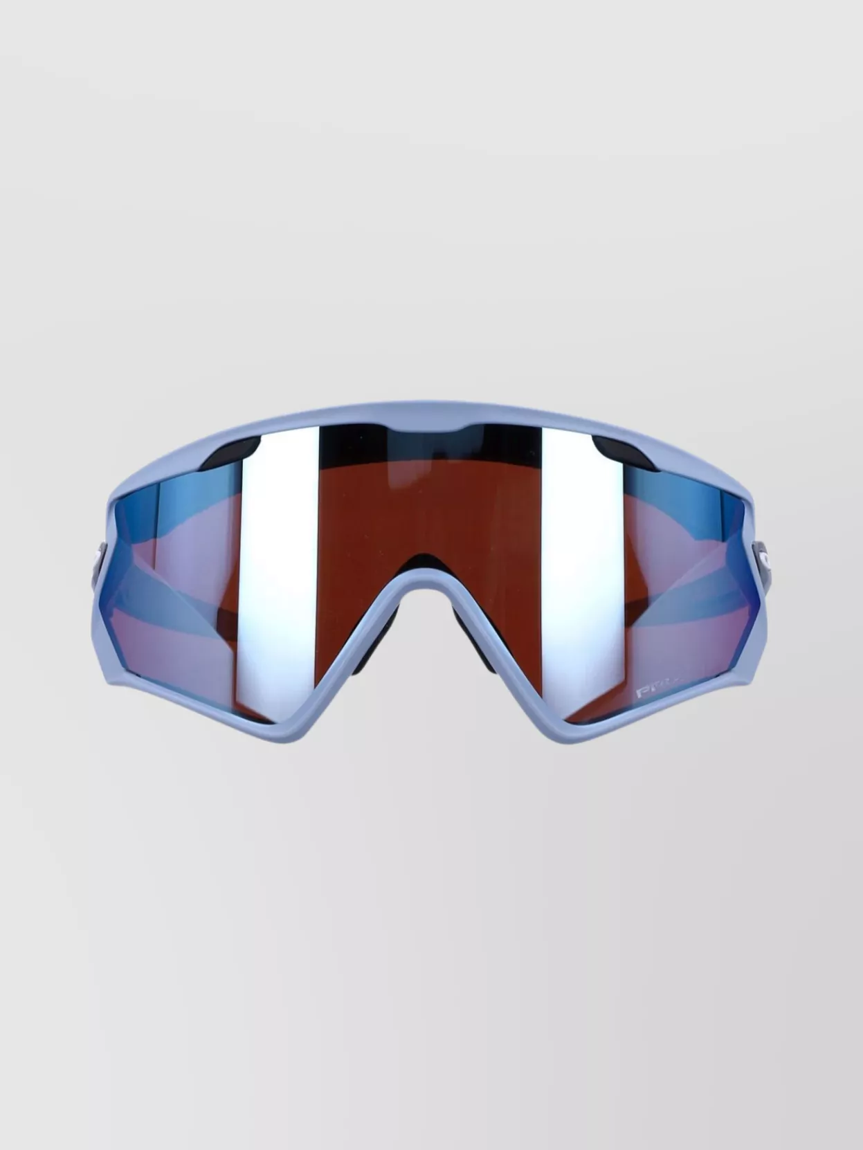 Oakley Cylindrical Lens Lightweight Wraparound Sunglasses In Blue