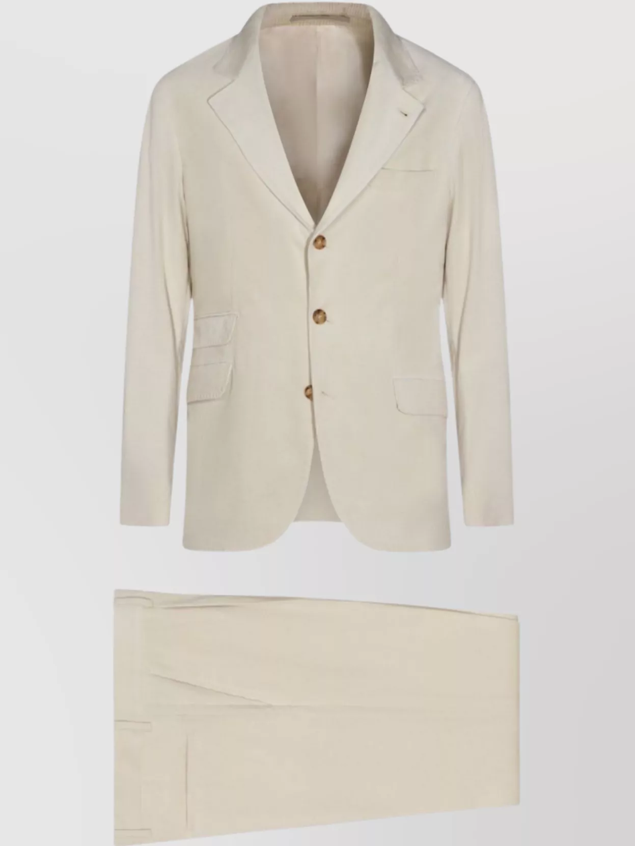 Brunello Cucinelli Tailored Single Breasted Suit Featuring Pockets