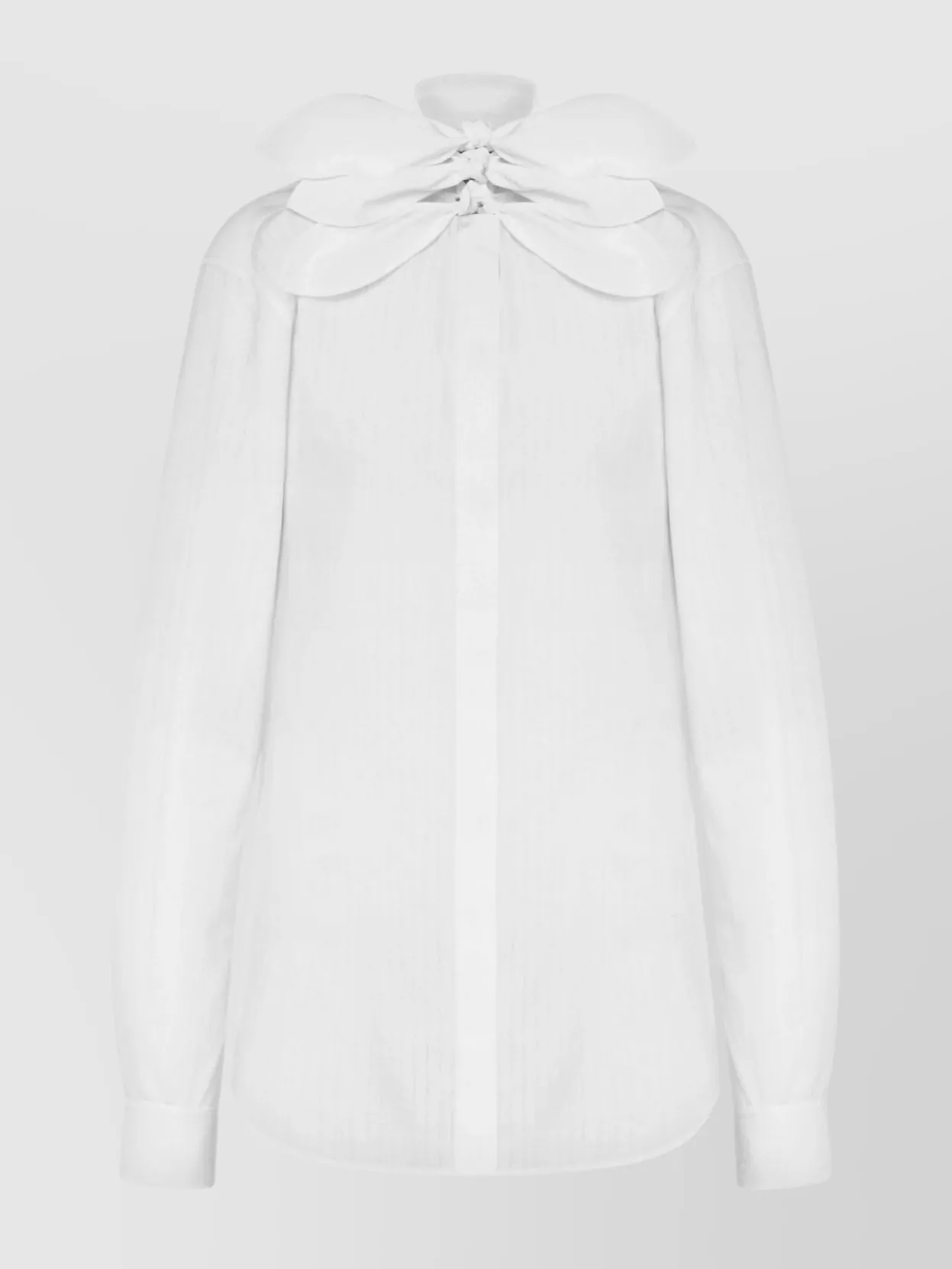 Moschino Long Sleeve Top Featuring Bow Detail In White