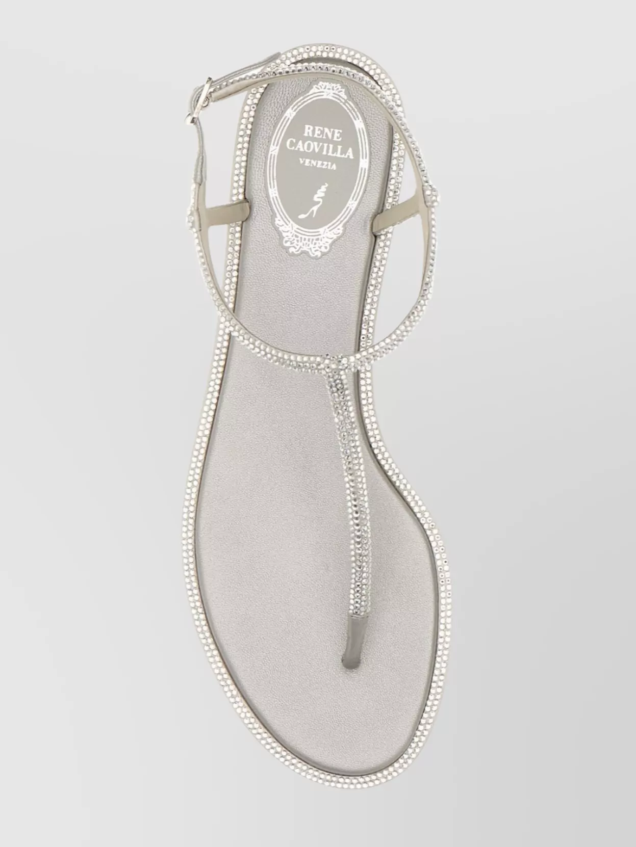 Rene Caovilla Diana Sandals In Satin And Leather