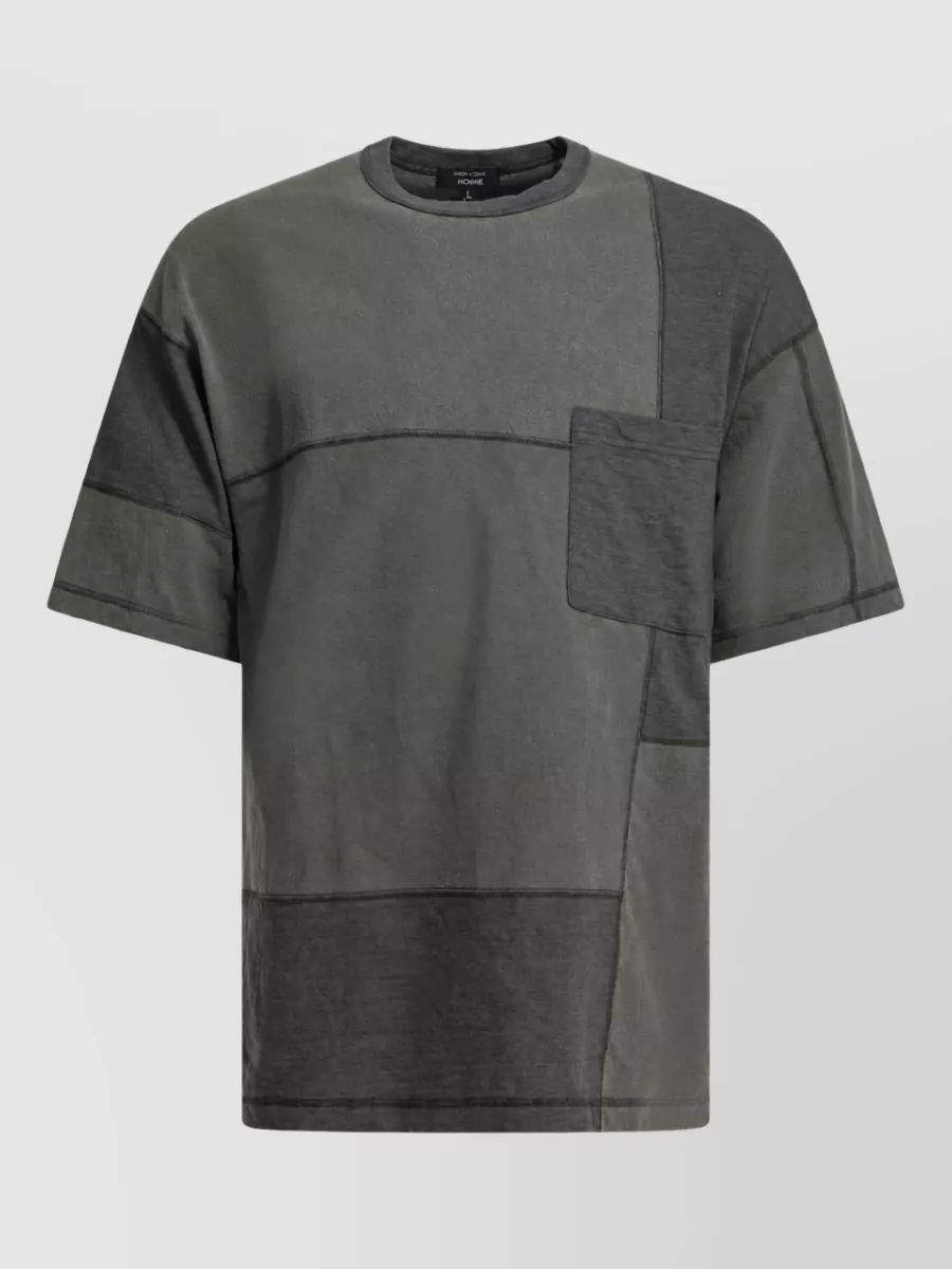 Comme des Garçons Cotton patchwork crewneck t-shirt