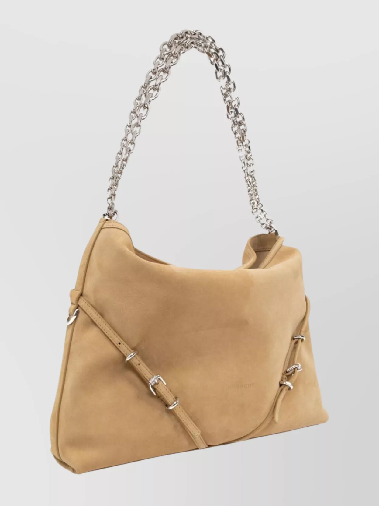 Givenchy Suede Voyou Chain Shoulder Bag