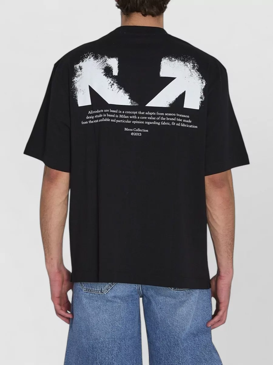Off-White Slime Arrow Back Graphic Jersey T Shirt