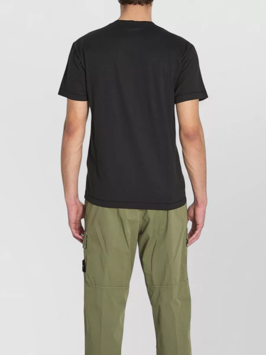 Stone Island Cotton Regular Fit Crew Neck T Shirt