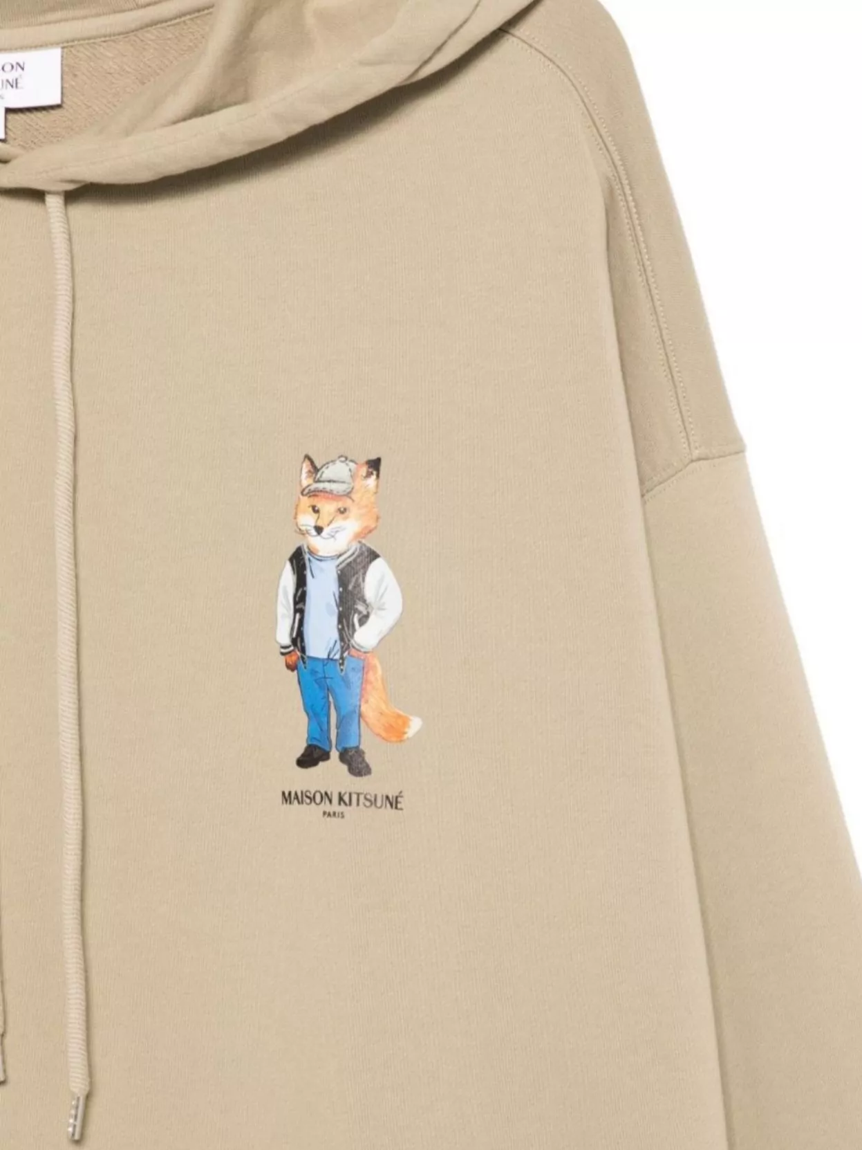 Maison Kitsuné Oversized Hoodie With Fox Graphic Design