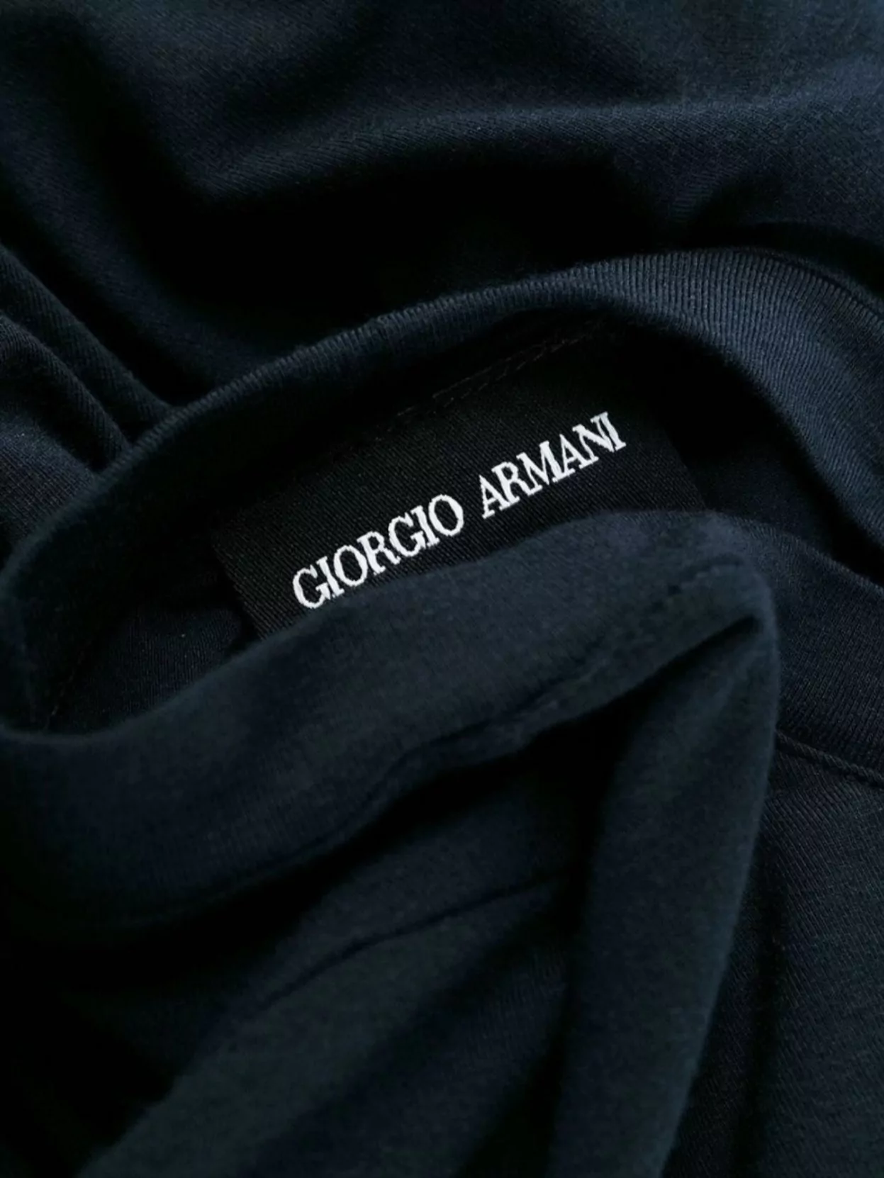 Giorgio Armani Logo Long Sleeve T-Shirt