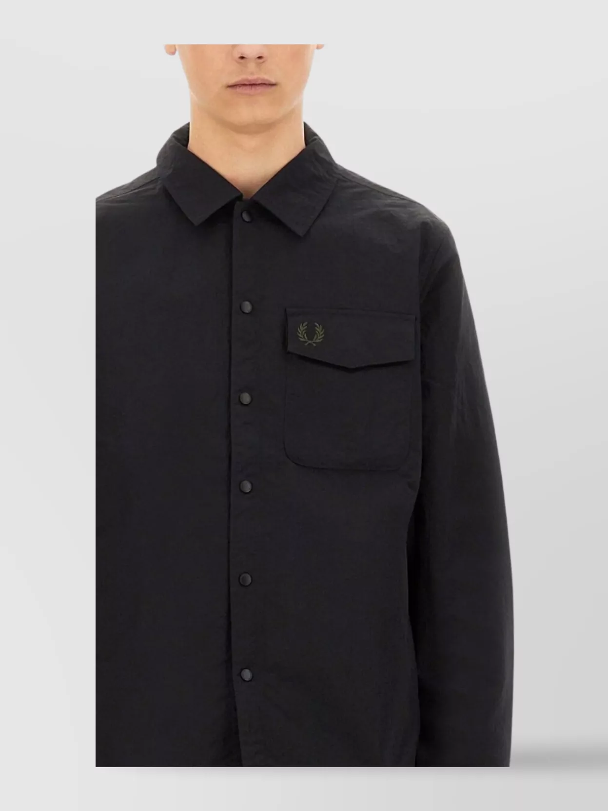 Fred Perry Snap Buttons Jacket Featuring Pocket