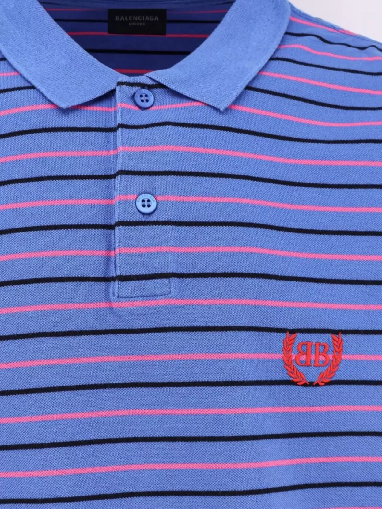 Balenciaga Cotton Polo Shirt Logo Embroidery