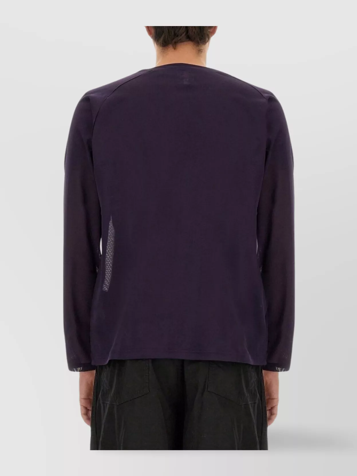 NEEDLES OVERSIZED V-NECK SHEER FABRIC CARDIGAN 
