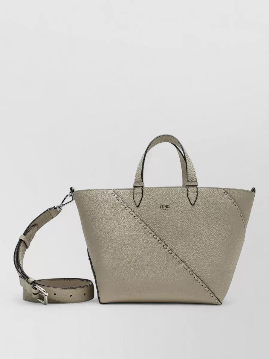 Fendi leather tote bag