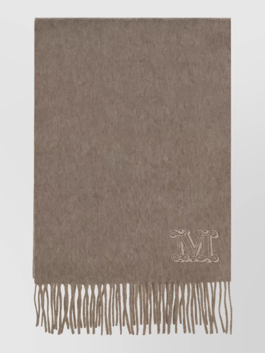 Max Mara cashmere fringe scarf