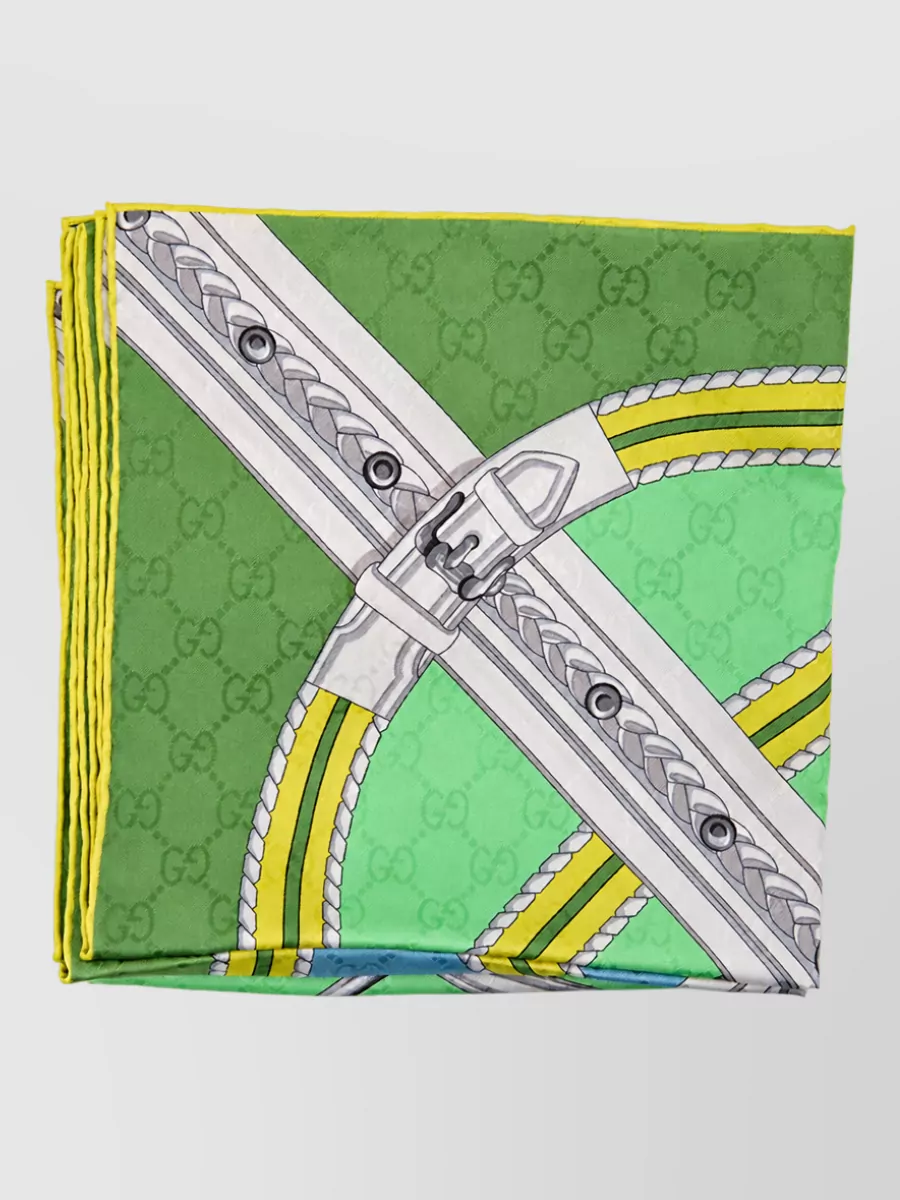Gucci silk printed scarf