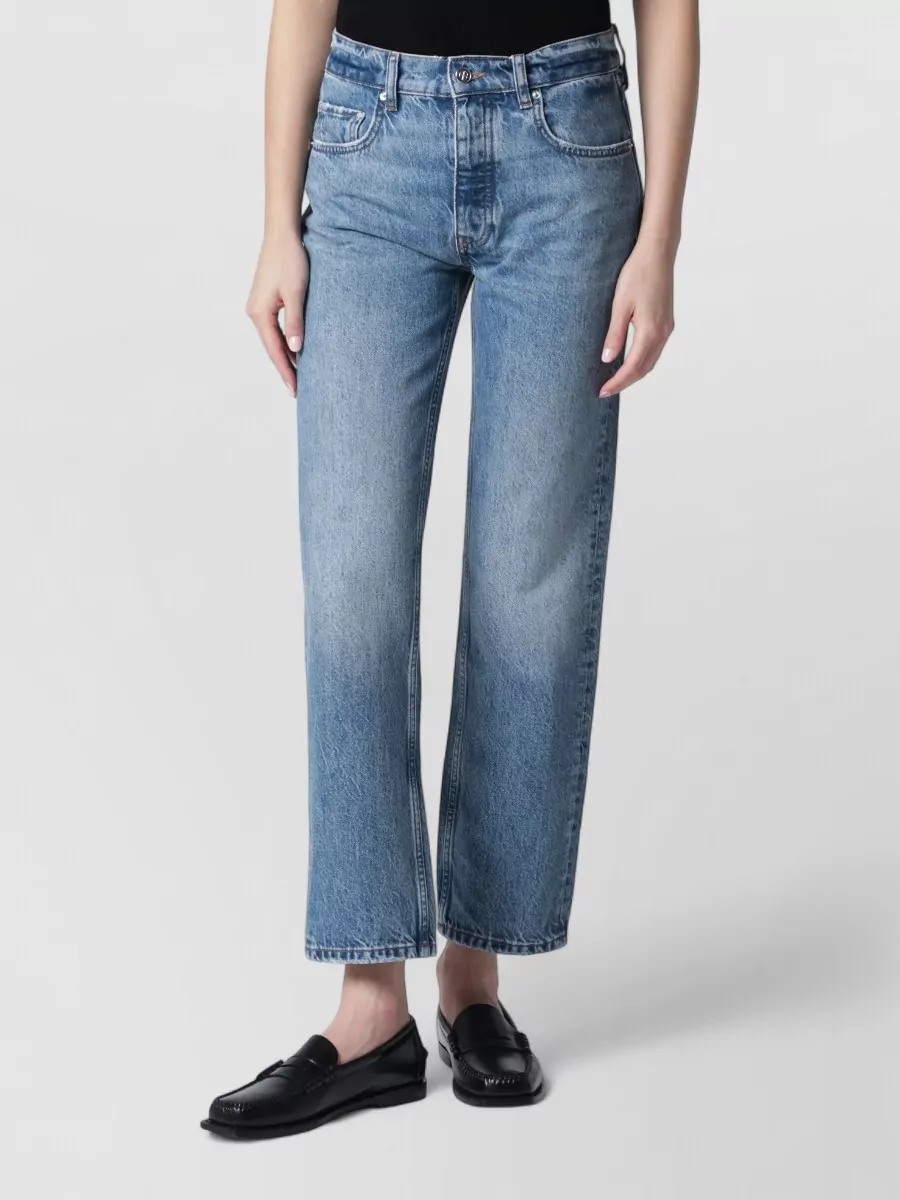 Anine Bing cotton straight-leg jeans