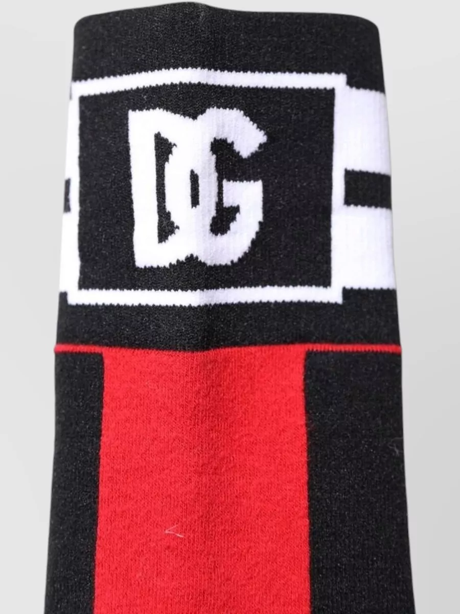Dolce&Gabbana Striped Knee-High Socks