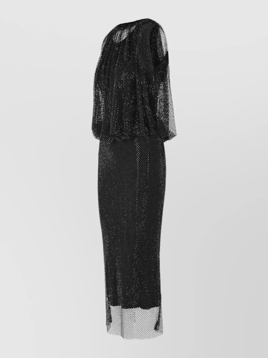 Sportmax Crystal Embellished Sleeveless Midi Dress